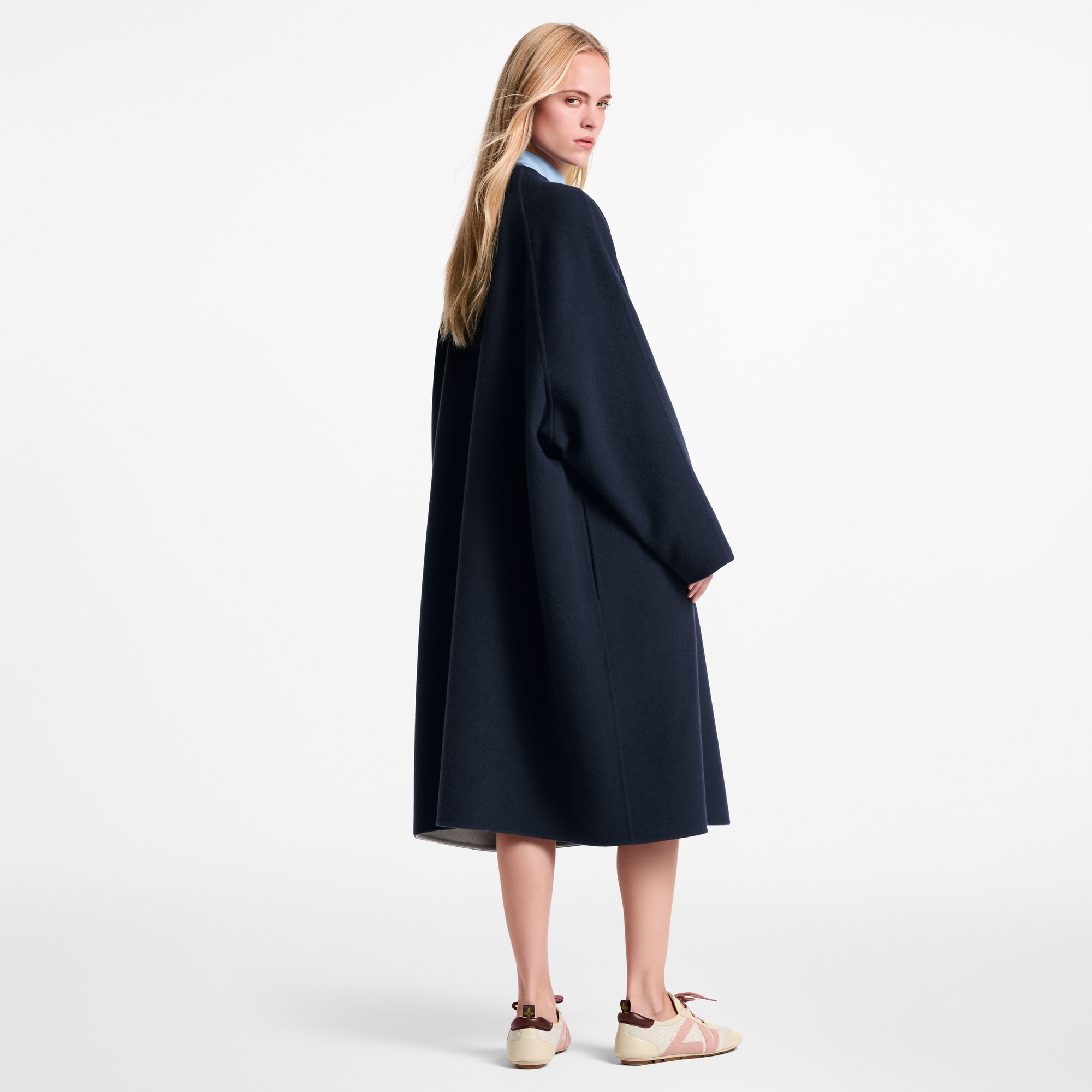 Drape Front Long Coat - Ready-to-Wear | LOUIS VUITTON